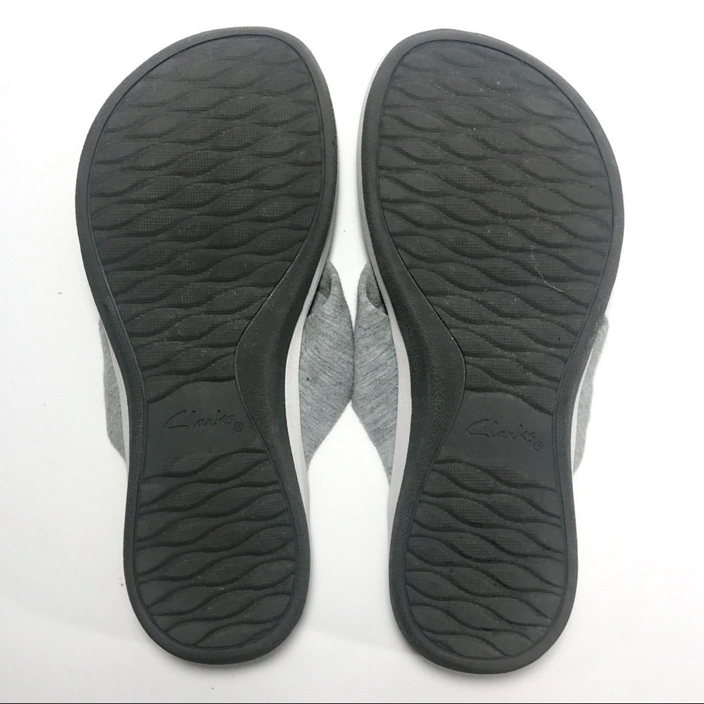 CLARKS Cloudsteppers Arla Glison Sandals Gray - Picture 7 of 8